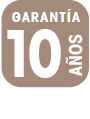 garant&iacute;a de 10 a&ntilde;os