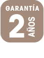 garant&iacute;a de 2 a&ntilde;os